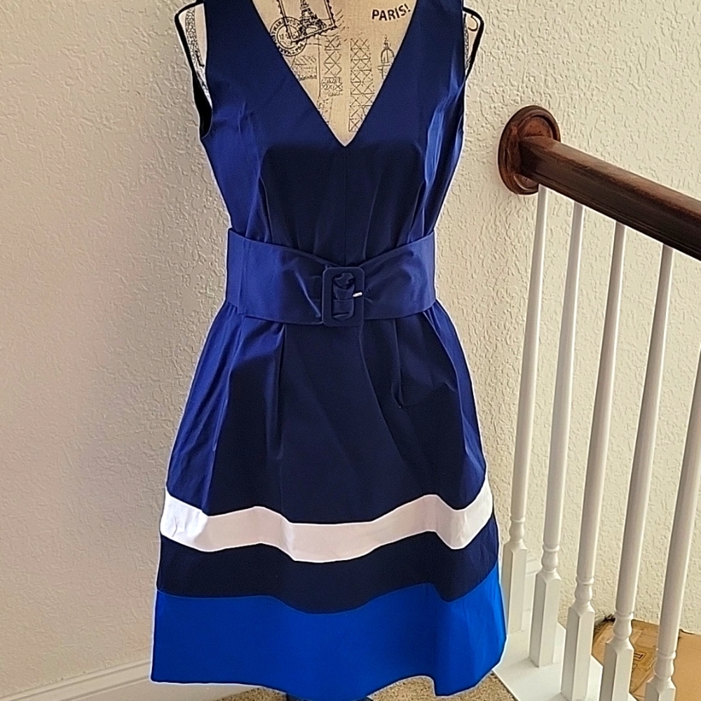 NWT Kate Spade sleeveless navy dress